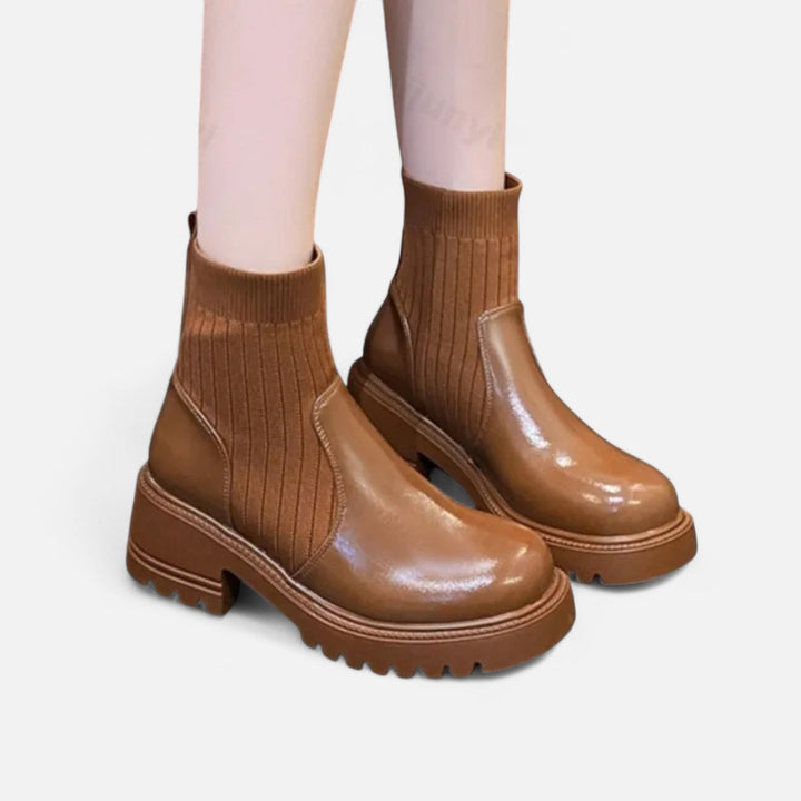 Bottines modernes à enfiler pour femmes