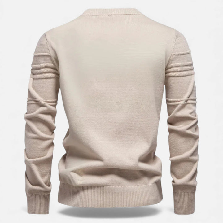 Men’s Slim Fit Structured Knit Sweater