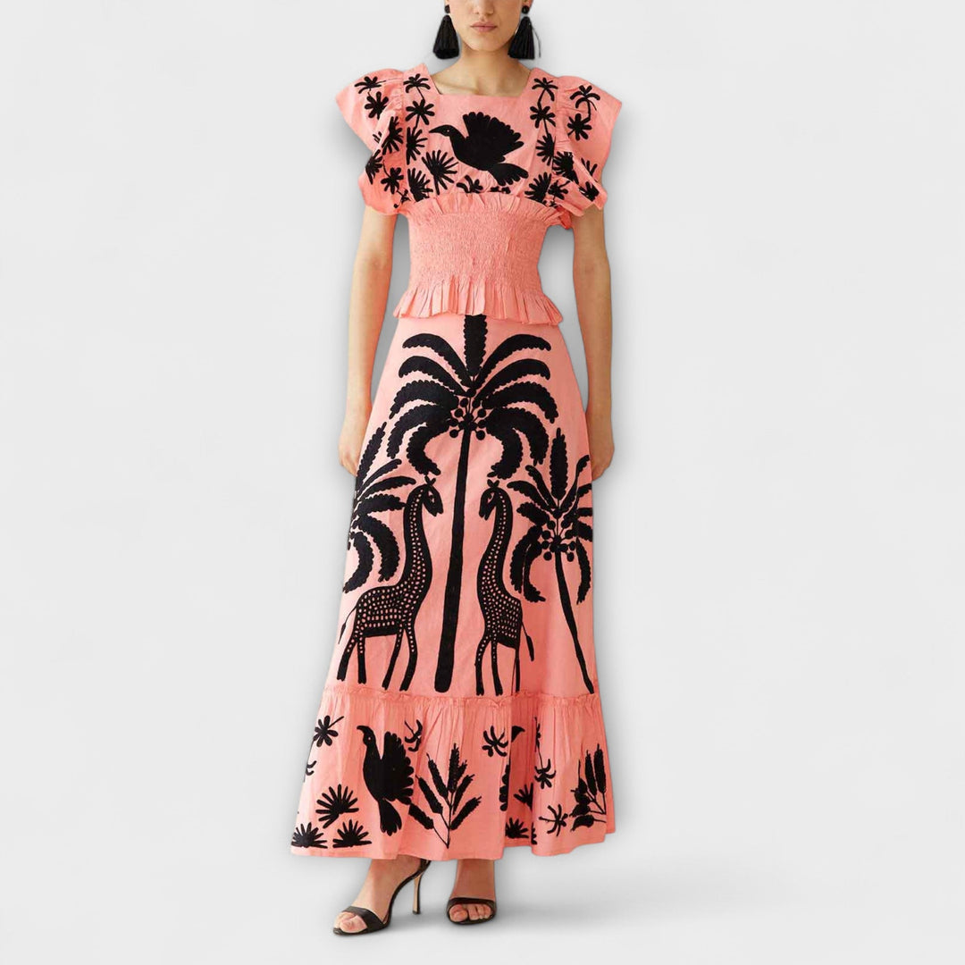 Chic Palm Tree Dress