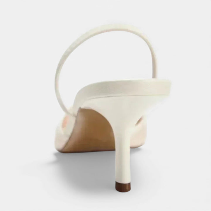 Escarpins de créateur pour femmes en résille brodée