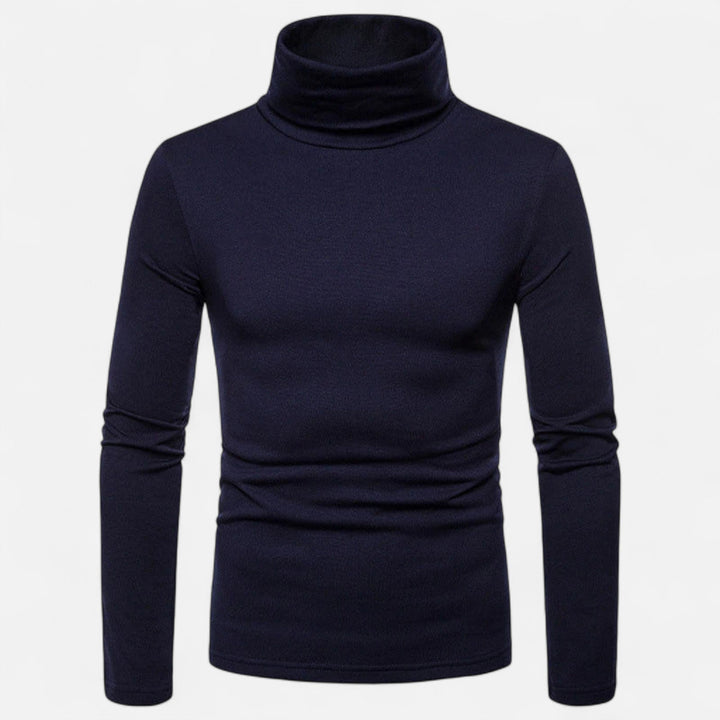 Pull col roulé ajusté pour homme – Automne Hiver extensible