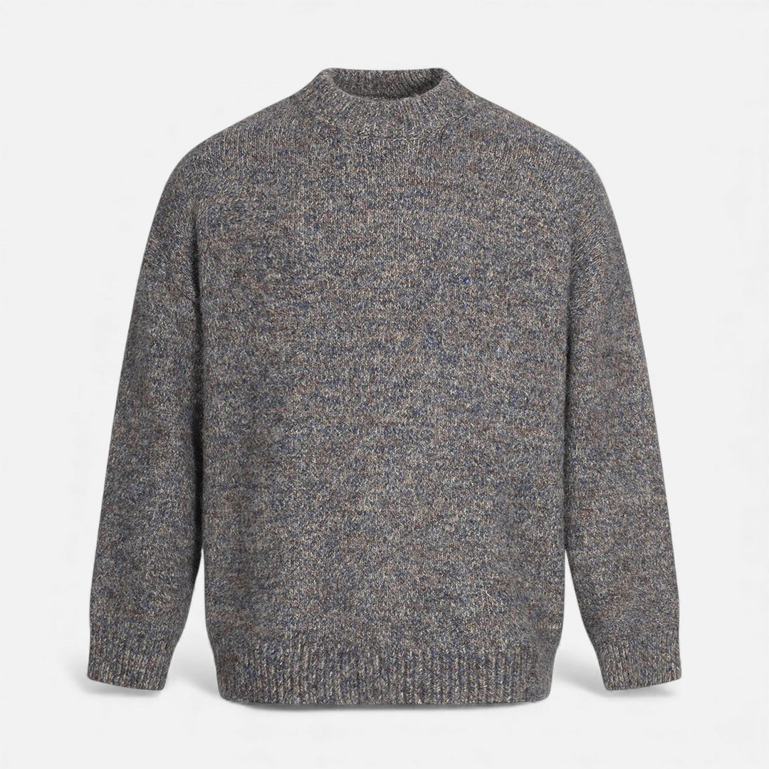 Pull à col rond effet laine pour homme