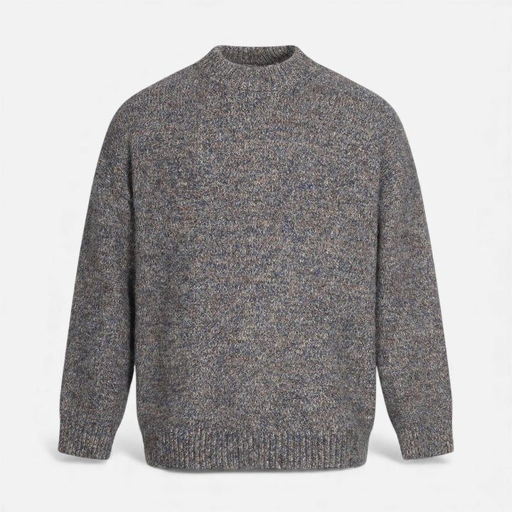 Pull à col rond effet laine pour homme