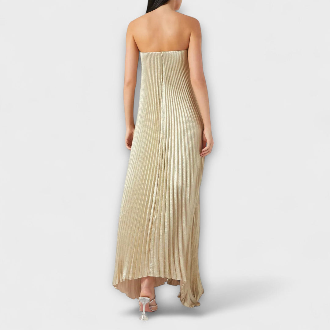 Sweetheart Maxi Dress in Orange Floral