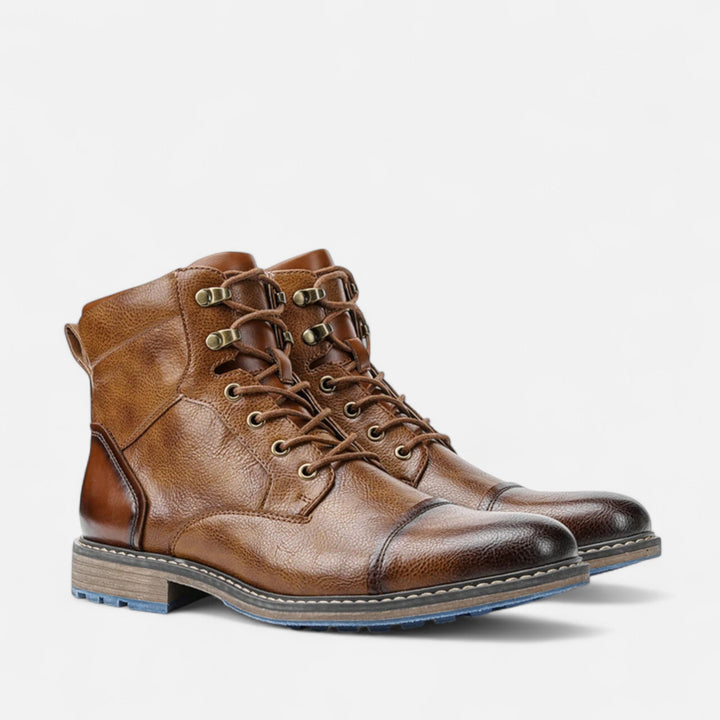 Bottes légères en cuir pour homme de printemps
