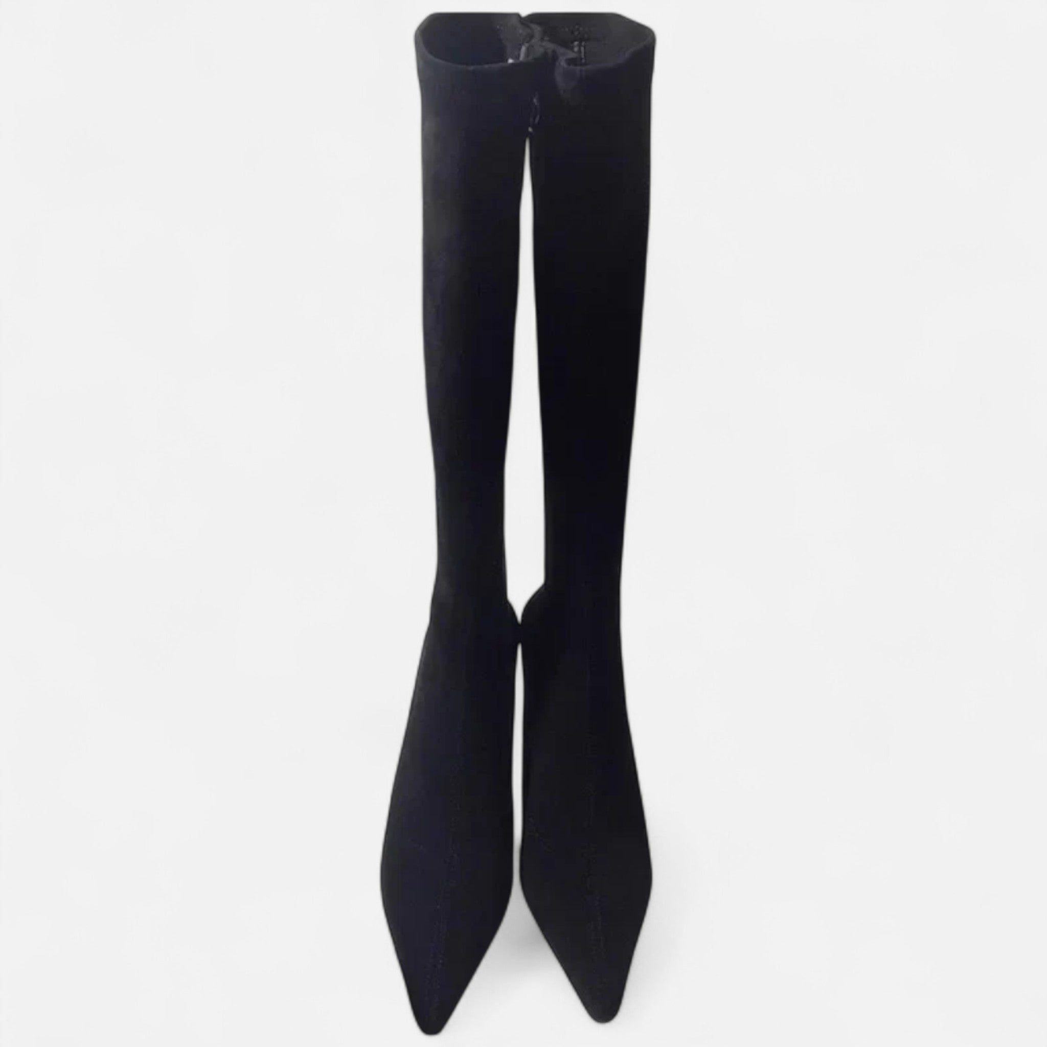 Maison Vaison | Women’s Suede Thigh-High Heeled Boots