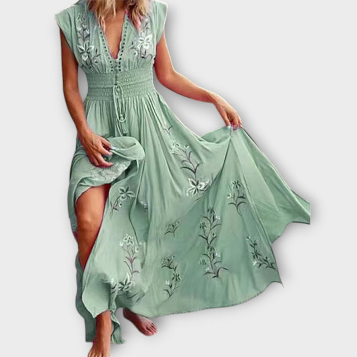 Boho Dress with Enchanting Embroidery