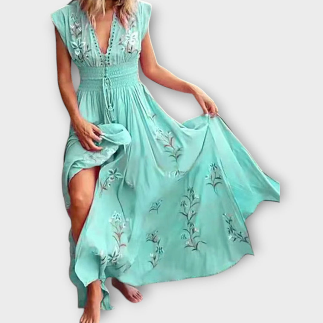 Boho Dress with Enchanting Embroidery