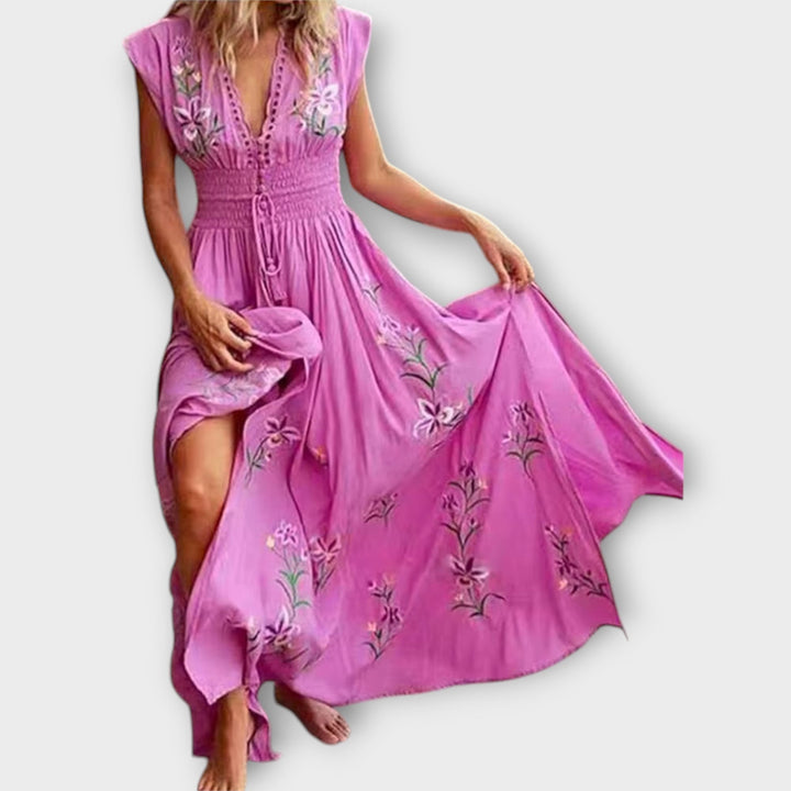 Boho Dress with Enchanting Embroidery