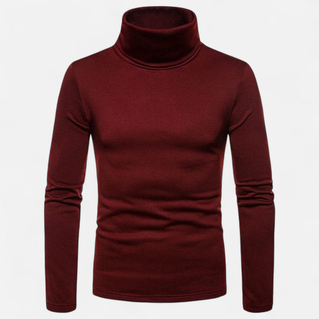 Pull col roulé ajusté pour homme – Automne Hiver extensible