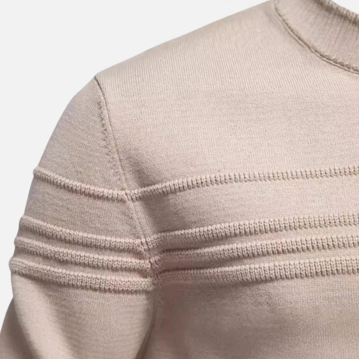 Men’s Slim Fit Structured Knit Sweater