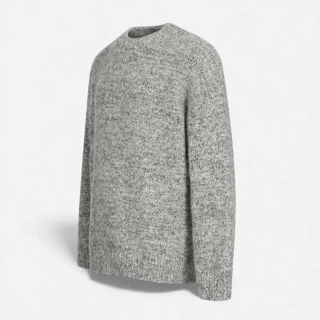Pull à col rond effet laine pour homme