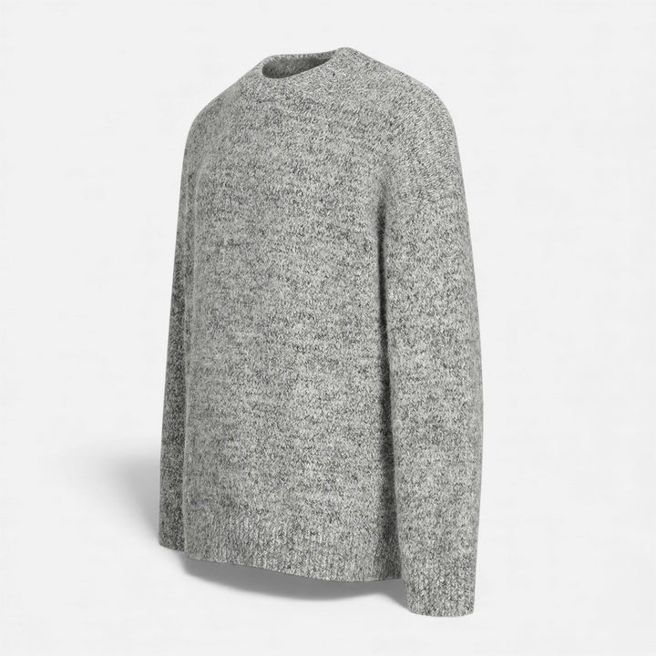 Pull à col rond effet laine pour homme