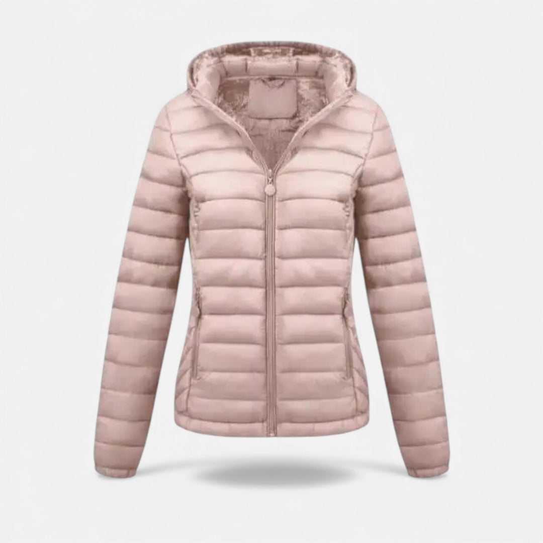 Damska lekka kurtka z kapturem na co dzień