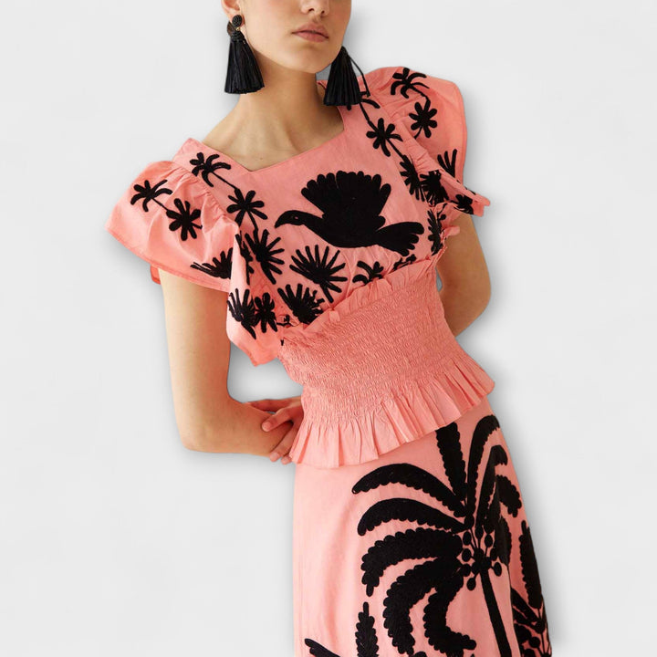 Chic Palm Tree Dress