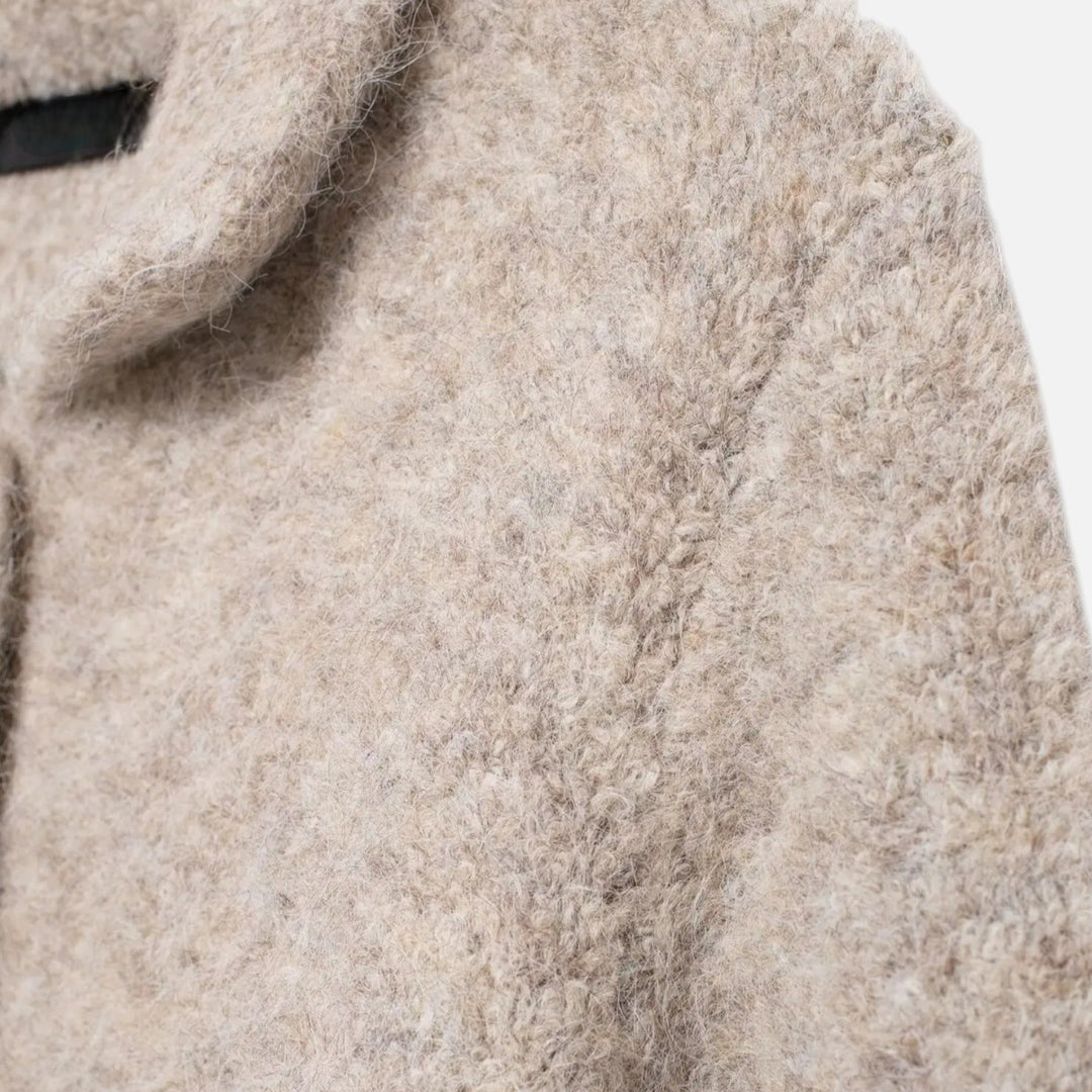 Damski kwiecisty sweter na guziki