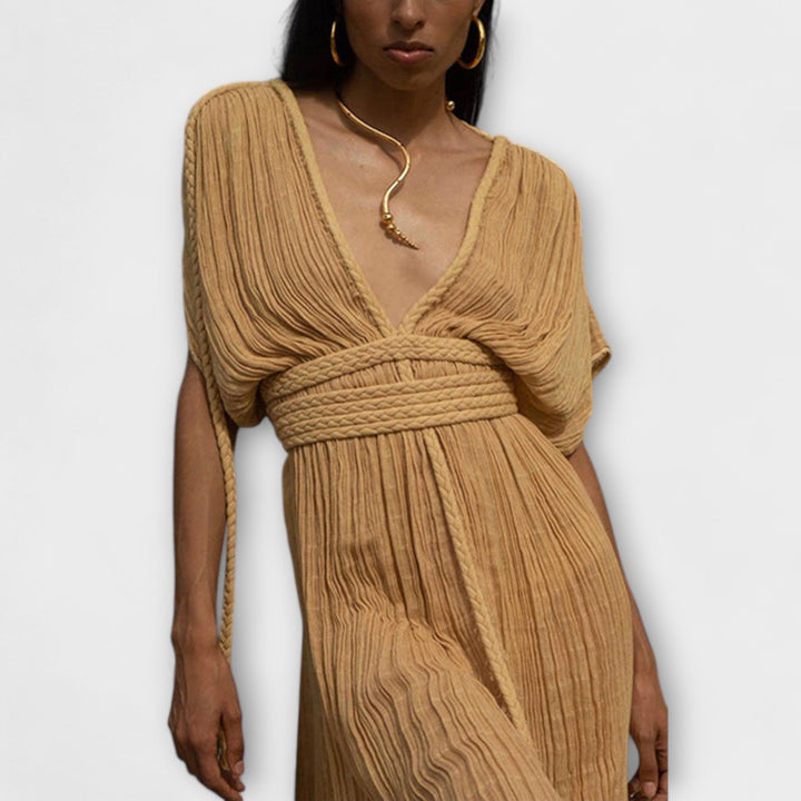 Robe longue kimono de style grec