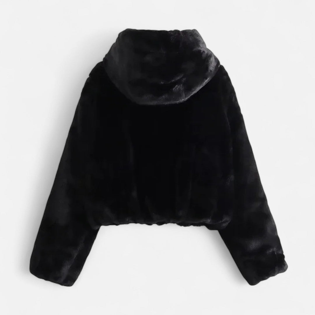Maison Vaison | Women’s Hooded Faux Fur Coat – Winter Luxe Comfort
