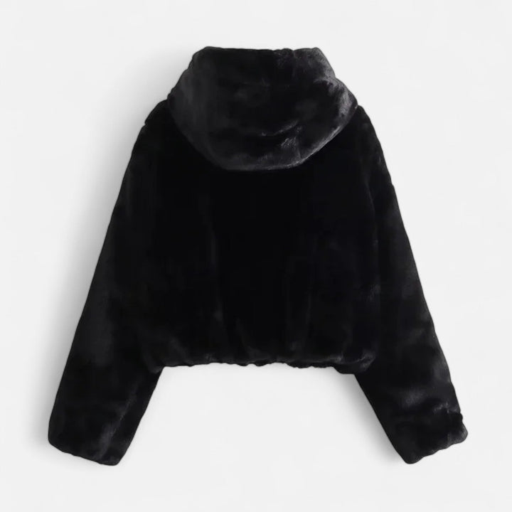 Maison Vaison | Women’s Hooded Faux Fur Coat – Winter Luxe Comfort