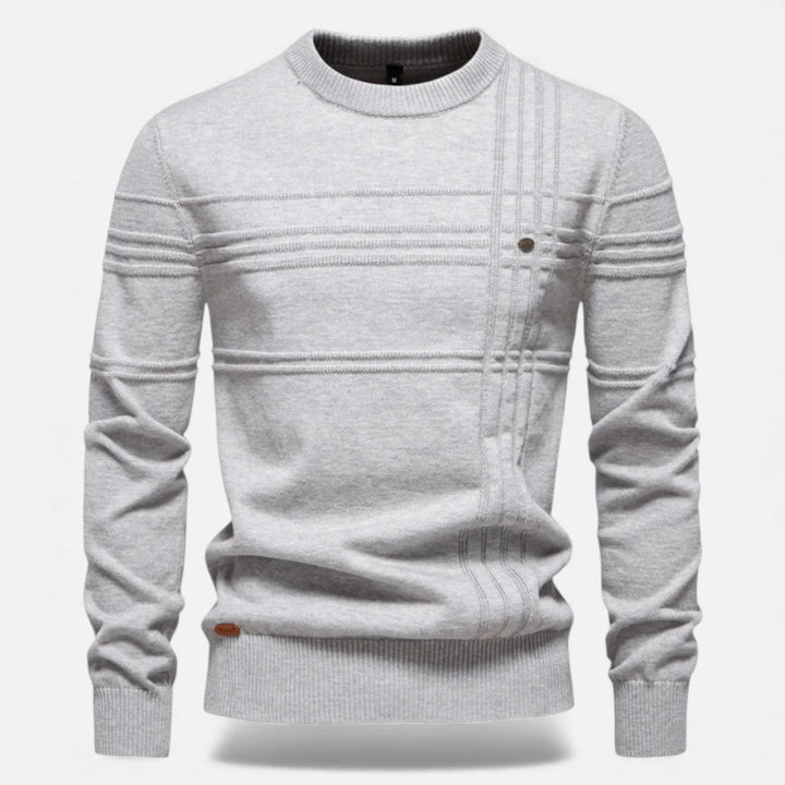 Men’s Slim Fit Structured Knit Sweater