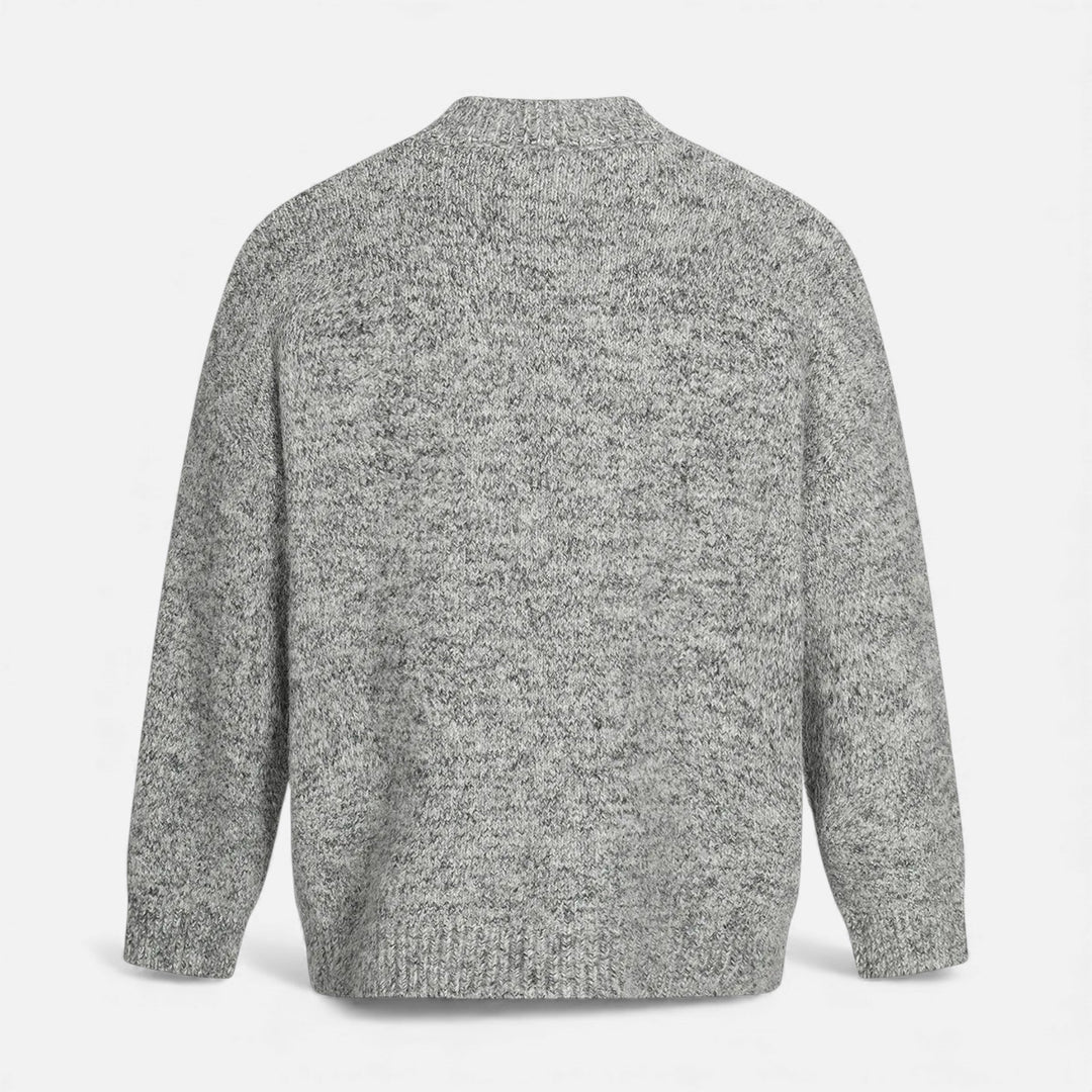 Pull à col rond effet laine pour homme