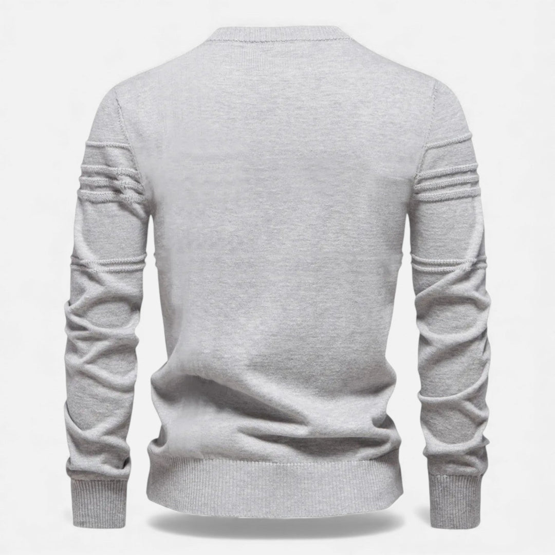 Men’s Slim Fit Structured Knit Sweater