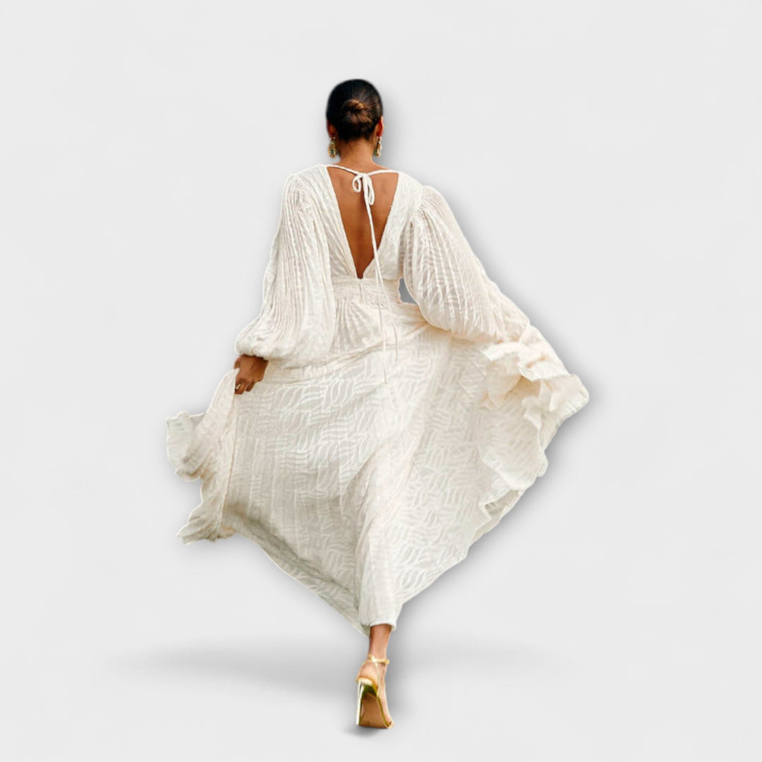 Robe longue crème par Allegory