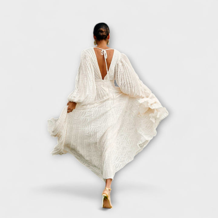 Robe longue crème par Allegory