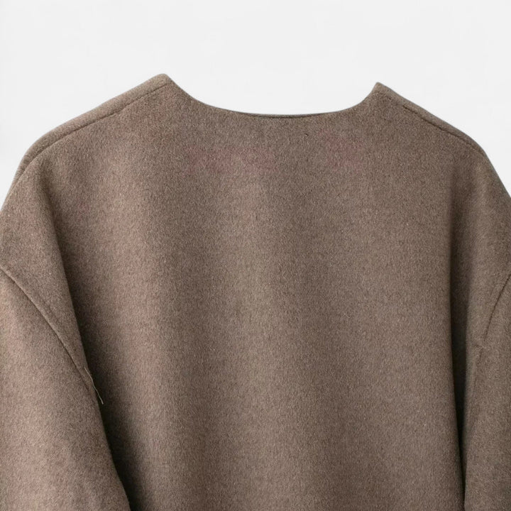 Damski elegancki sweter kopertowy