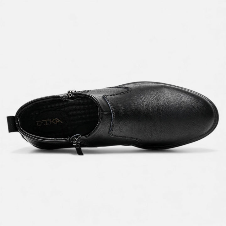 Męskie proste botki typu Chelsea za kostkę