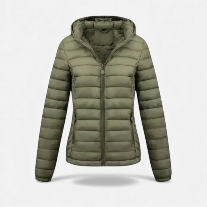 Damska lekka kurtka z kapturem na co dzień