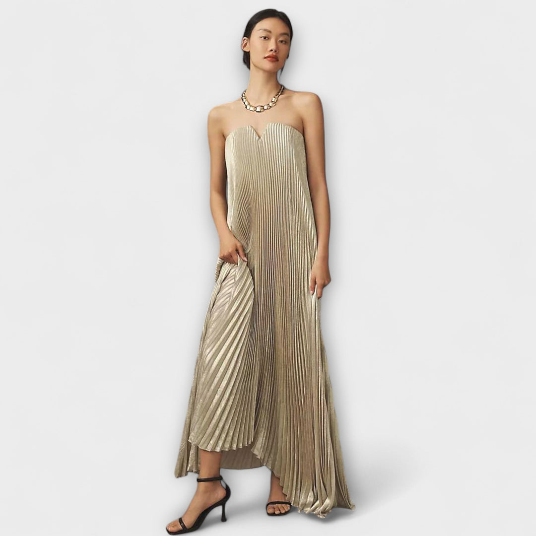 Sweetheart Maxi Dress in Orange Floral