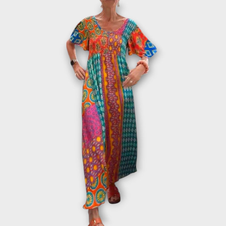 Vibrant Boho Dress
