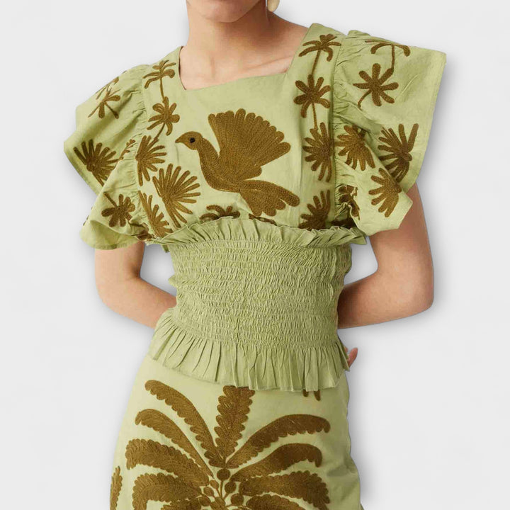 Chic Palm Tree Dress