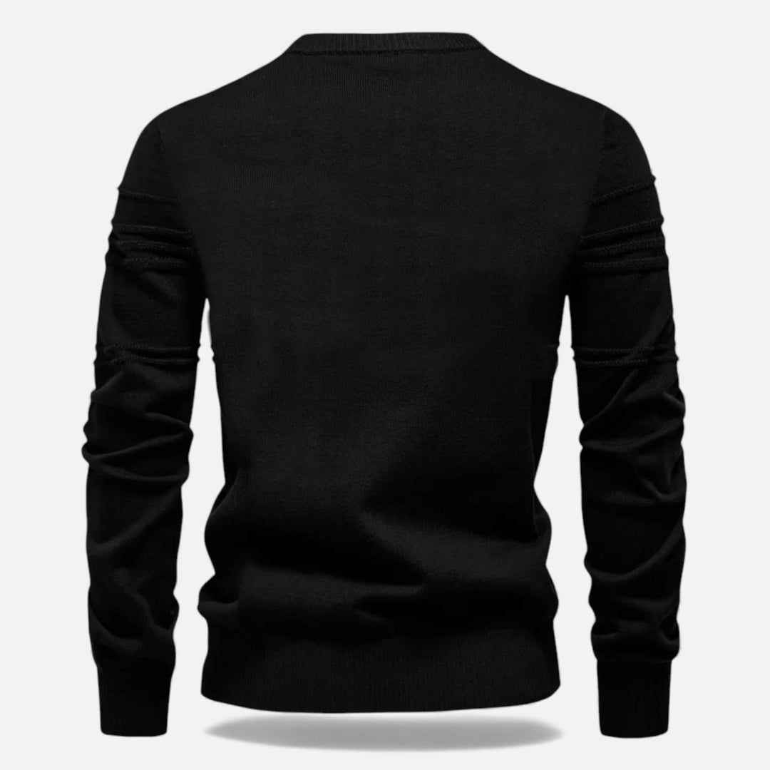 Men’s Slim Fit Structured Knit Sweater