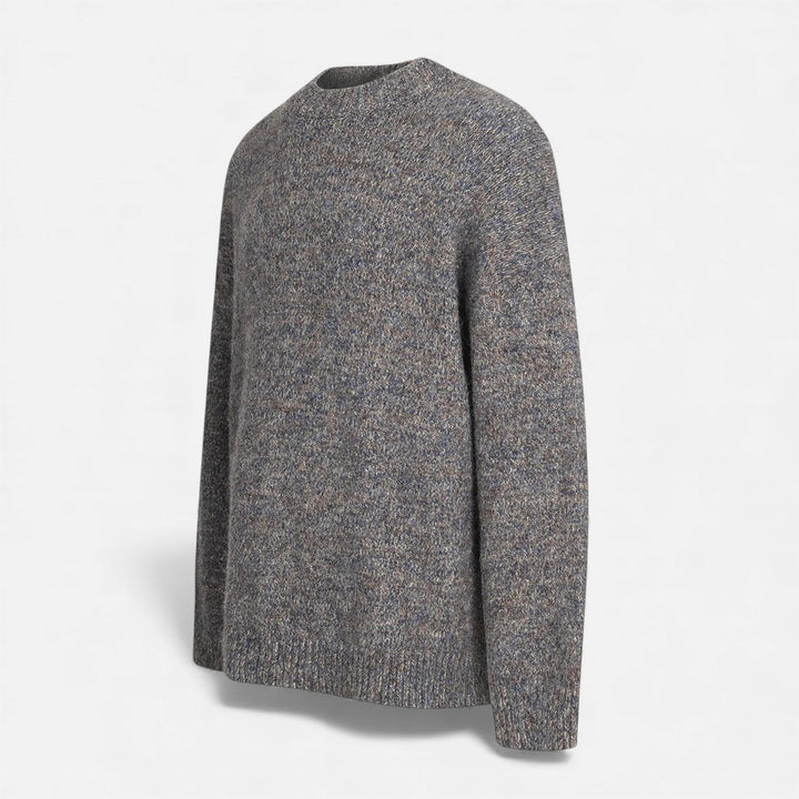 Pull à col rond effet laine pour homme