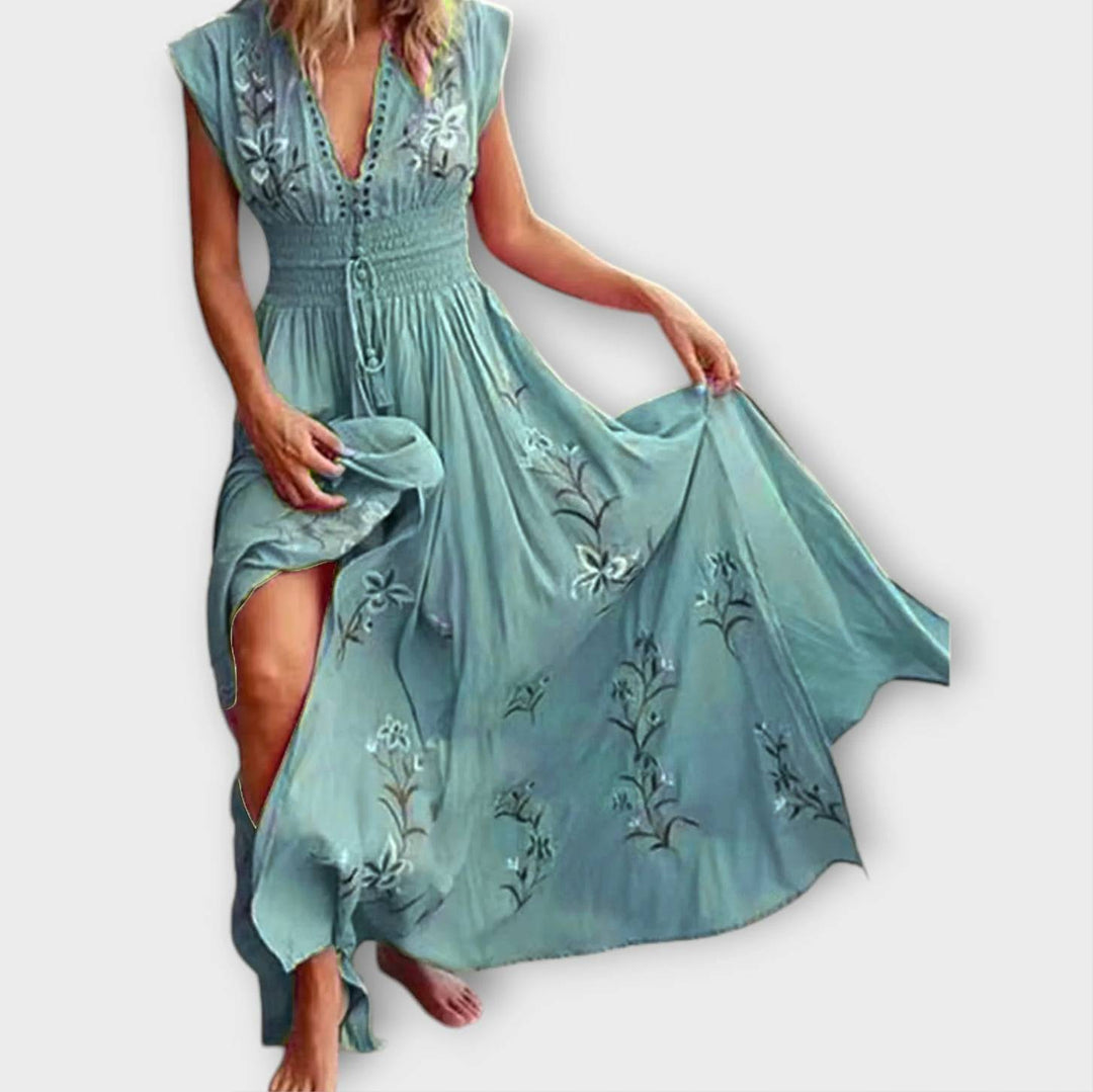 Boho Dress with Enchanting Embroidery