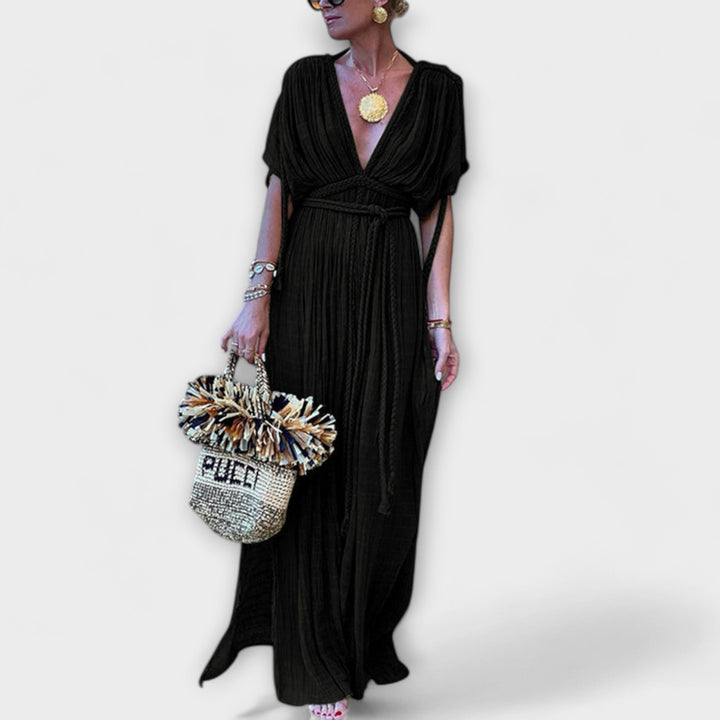 Robe longue kimono de style grec