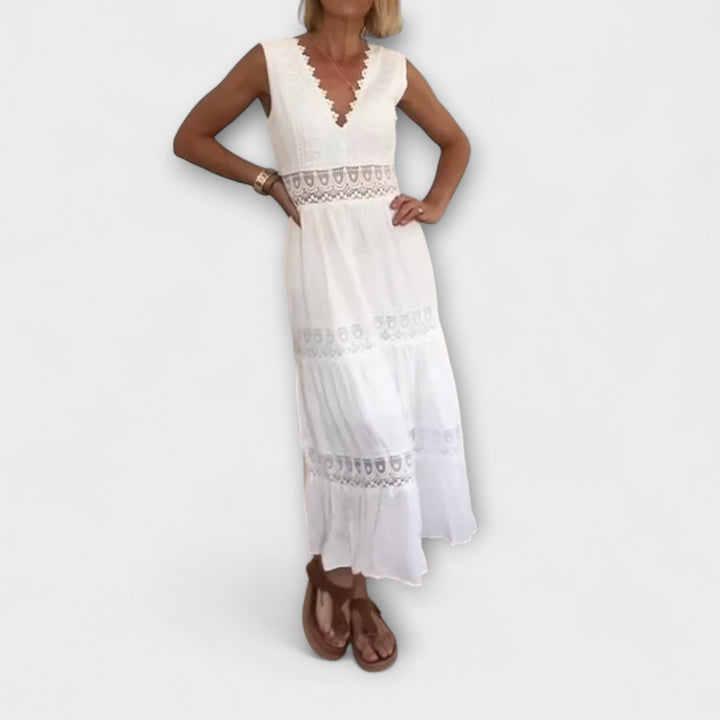 Elegant V-Neck Lace Dress