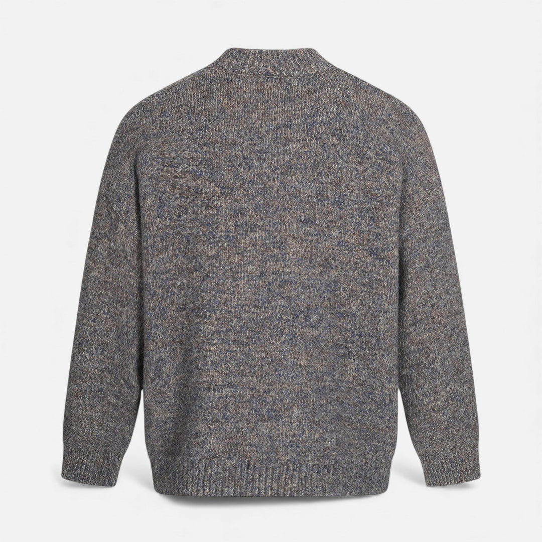 Pull à col rond effet laine pour homme
