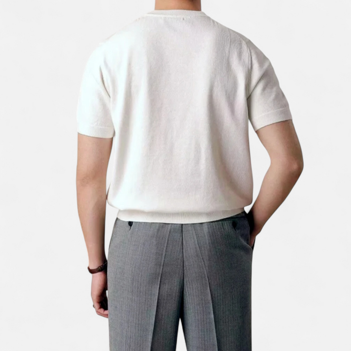 Men’s Slim-Fit Knitted T-Shirt