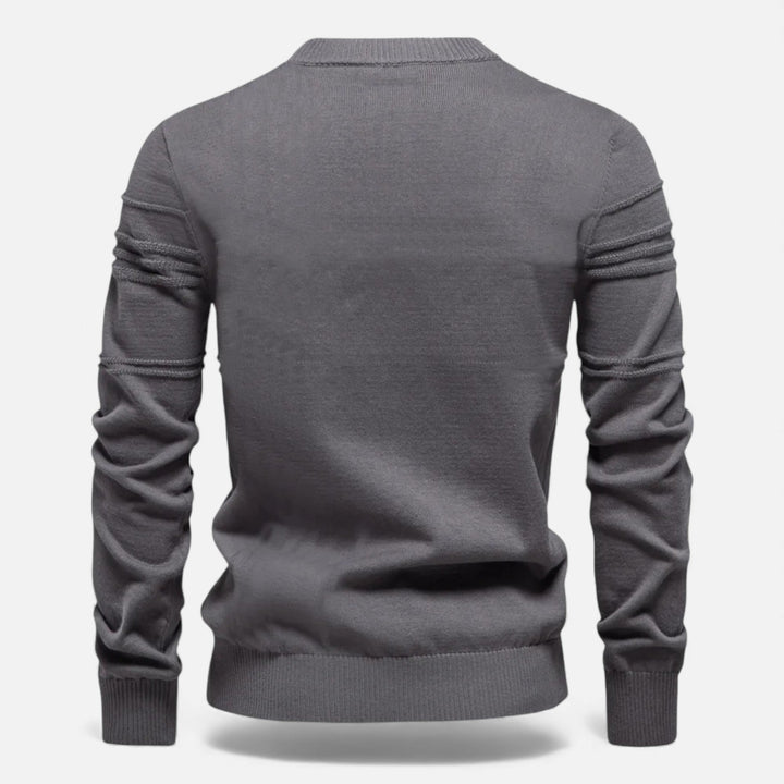 Men’s Slim Fit Structured Knit Sweater