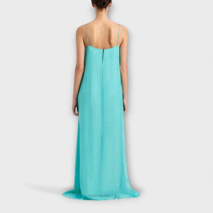 Elegant Maxi Dress with Spaghetti Straps