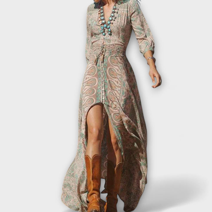 Volné bohémské maxi šaty
