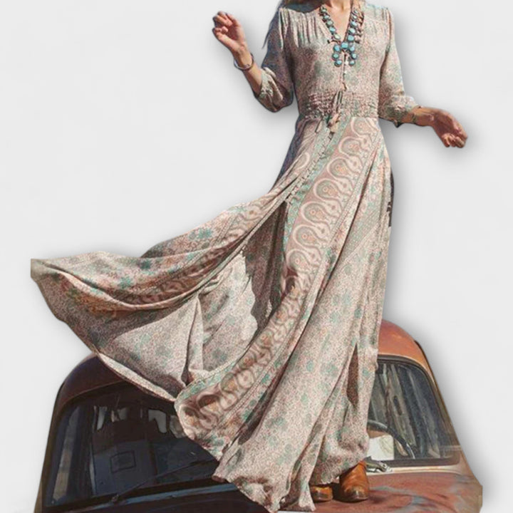 Volné bohémské maxi šaty