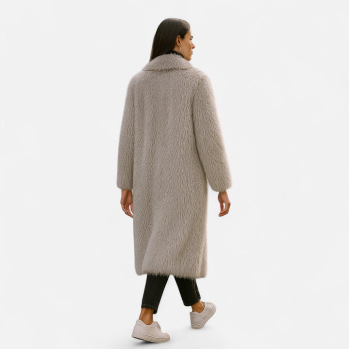 Maison Vaison | Women’s Long Faux Fur Overcoat