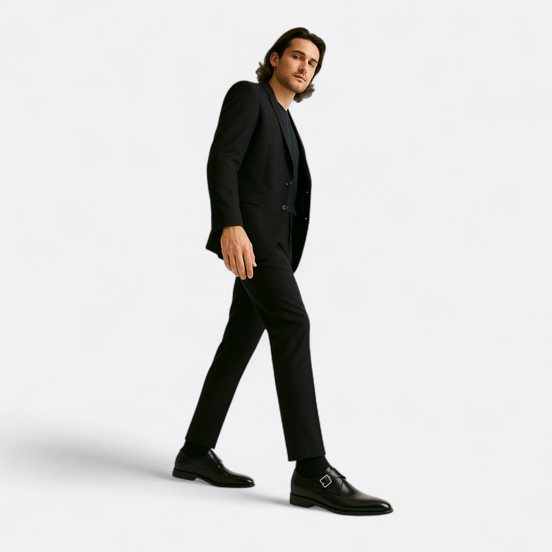 Pánské kožené svatební mokasíny