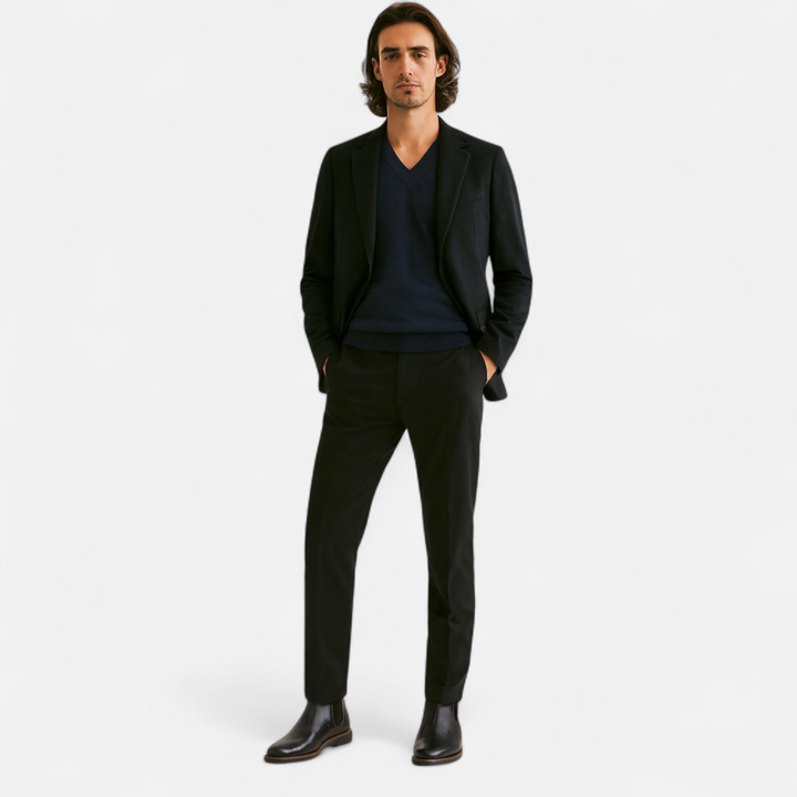 Pánské retro kožené boty Chelsea