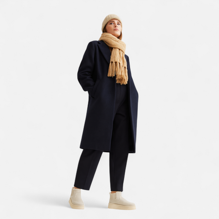 Damskie krótkie pluszowe botki na platformie do kostki