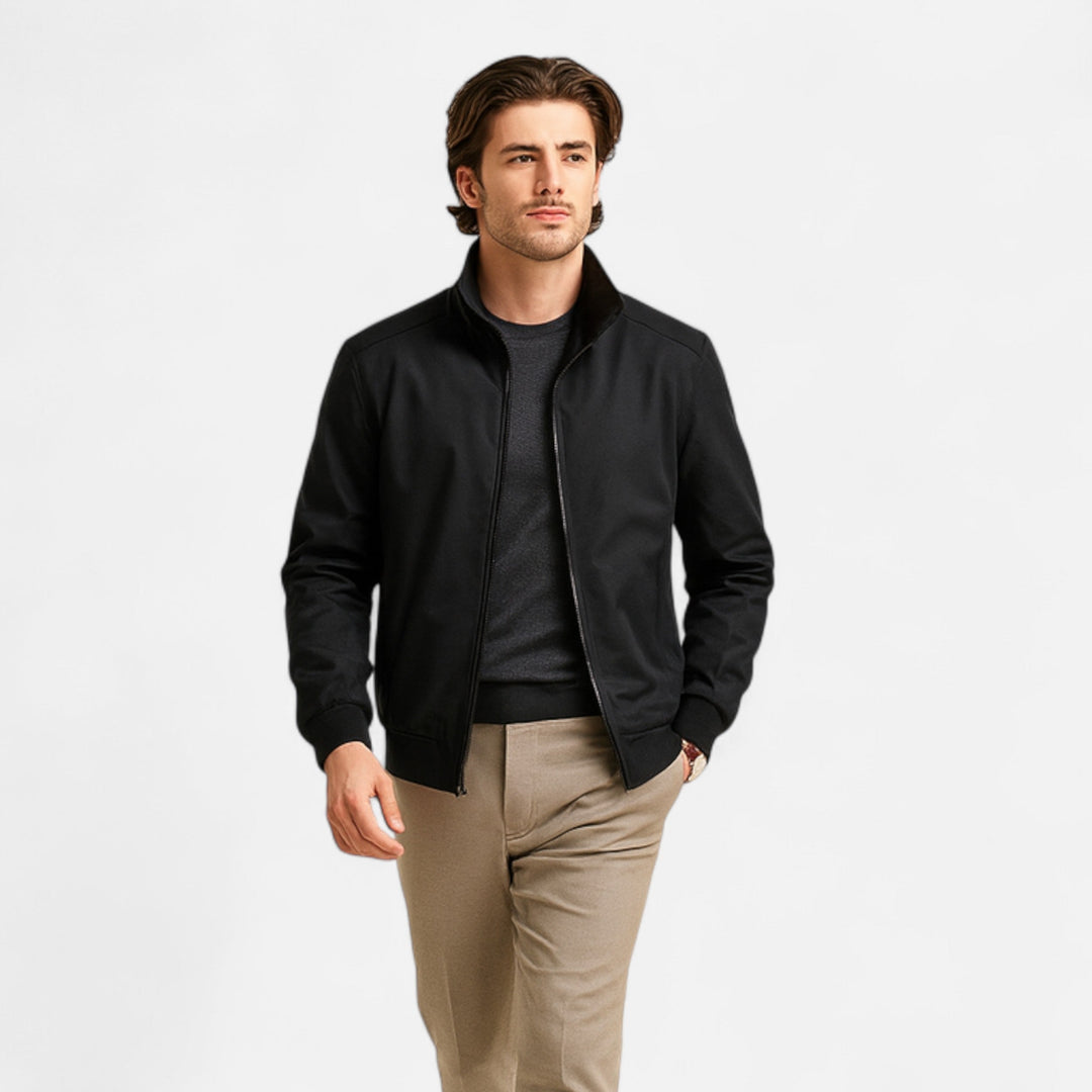 Veste aviateur ajustée pour homme